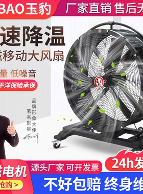 工业风扇车间工厂仓库用大功率大风机可移动强力落地扇快速降温