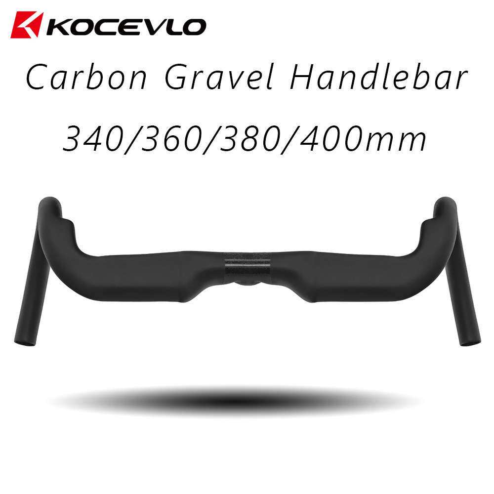 KOCEVLO全碳纤维大角度外扩弯把外走线隐藏线公路车弯把破风分体