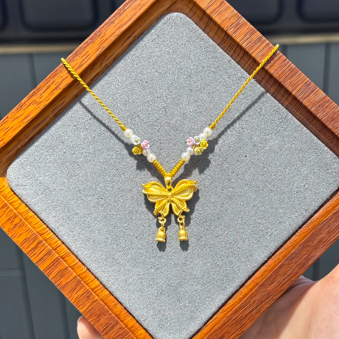 希曼汀黄金蝴蝶吊坠女999足金在逃公主编织绳项链生日礼物送女友,黄金,小克重定价黄金吊坠,淘宝优惠券,粉丝福利购,淘宝优惠卷