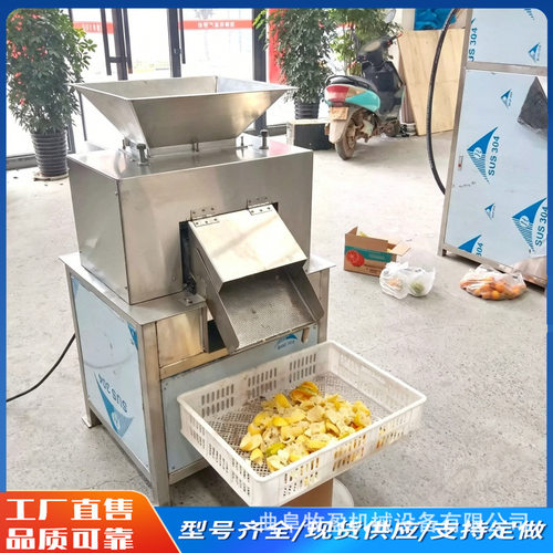 大型水果对辊榨汁机工业商用全自动渣汁分离挤压机柠檬橙子榨汁机