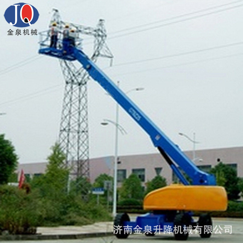 自行走直臂桥式高空作业平台自行折臂式升降机直臂高空作业车