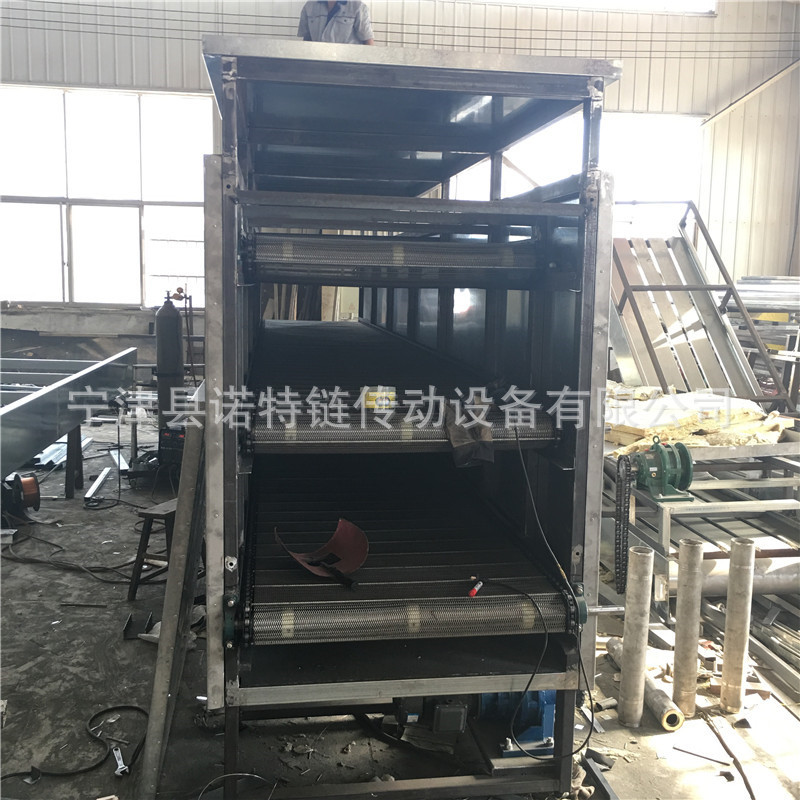厂家供应饲料烘干网带输送机节能型蒸汽干燥机 多层电加热烘干机