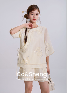 琥珀笺/co&sheng重生小个子短款旗袍连衣裙短裙新中式套装