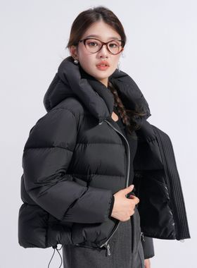 云朵泡沫/ 可溯源 三星安心羽绒 短款连帽羽绒服 co&sheng