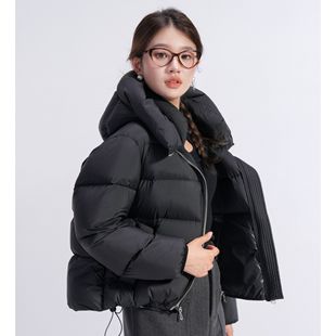 云朵泡沫/ 可溯源 三星安心羽绒 短款连帽羽绒服 co&sheng