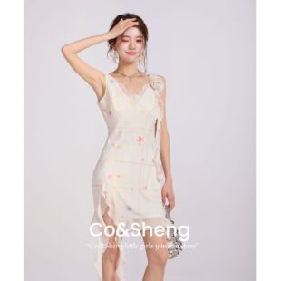 爱神信筏/cosheng重生小个子春夏新款连衣裙白色洋气衣服女百搭