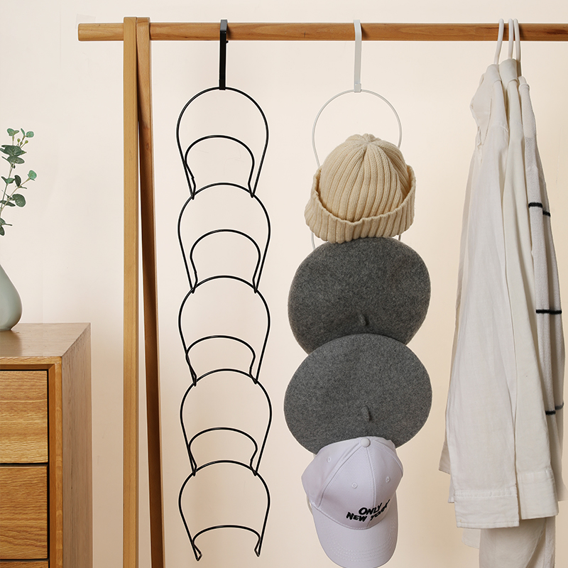 帽子整理收纳架子创意家用壁挂式门后衣帽收纳神器宿舍挂钩置物架