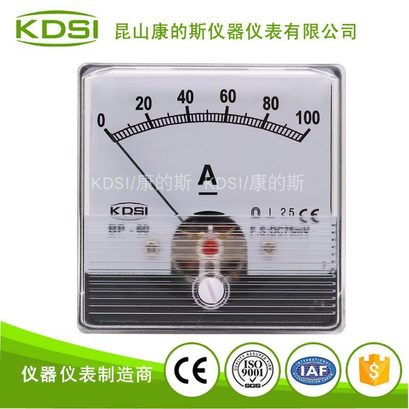 kdsi指针电流表 直流电压测量显示表头BP-60N DC75mV 100A
