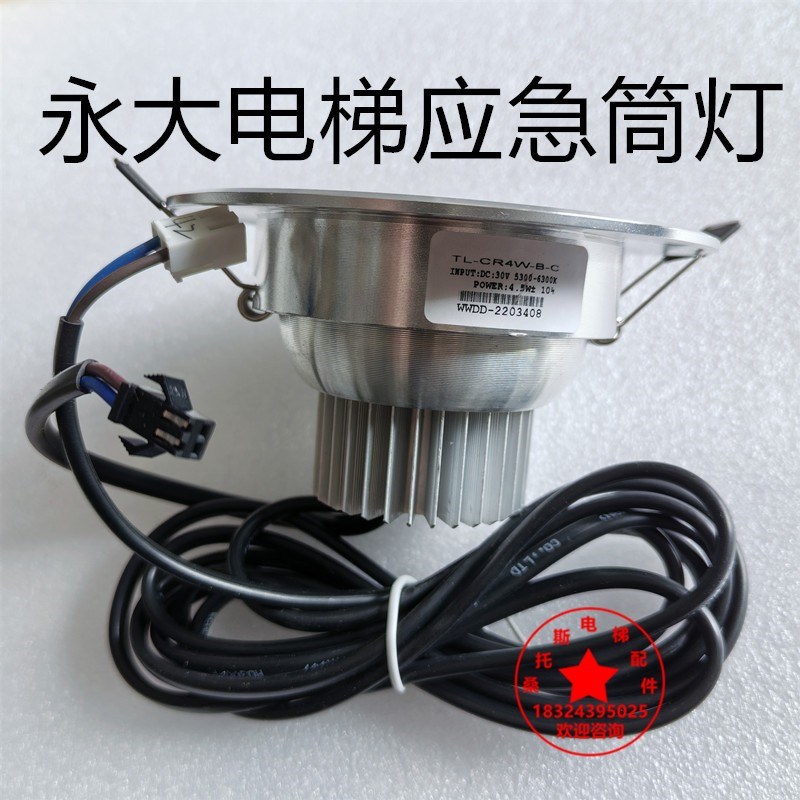 永大电梯轿厢应急筒灯TL-CR4W-B-C轿顶灯圆筒灯驱动电源整流器