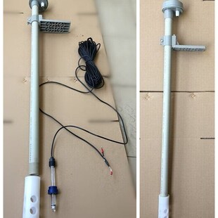 pH玻璃电极沉入式安装连接杆 电极支架 PH塑壳电极6分安装支架