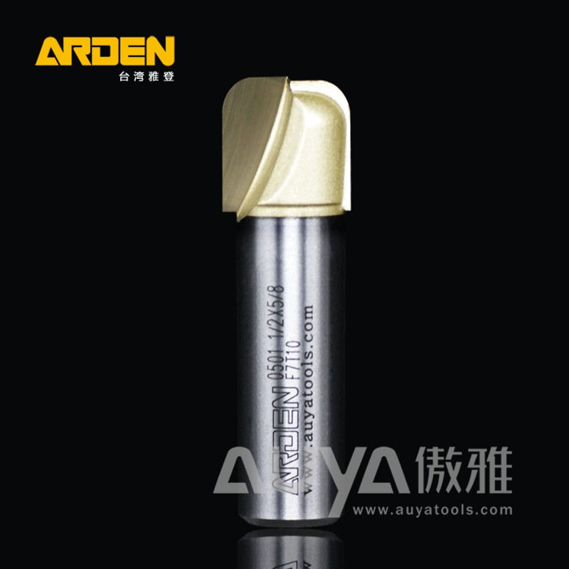 雅登双弧圆底刀木工铣刀电木铣铣刀开槽刀具修边机刀头雕刻机锣刀