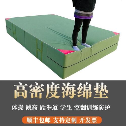 武术帆布跆拳道体育训练高密度加厚舞蹈垫空翻垫武术垫跆拳道体操