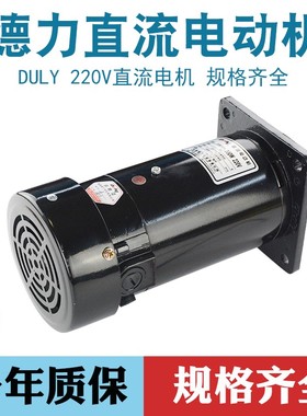 芜湖德力DULY立卧式300W 永磁直流电机ZYT22-22018制袋机马达220V