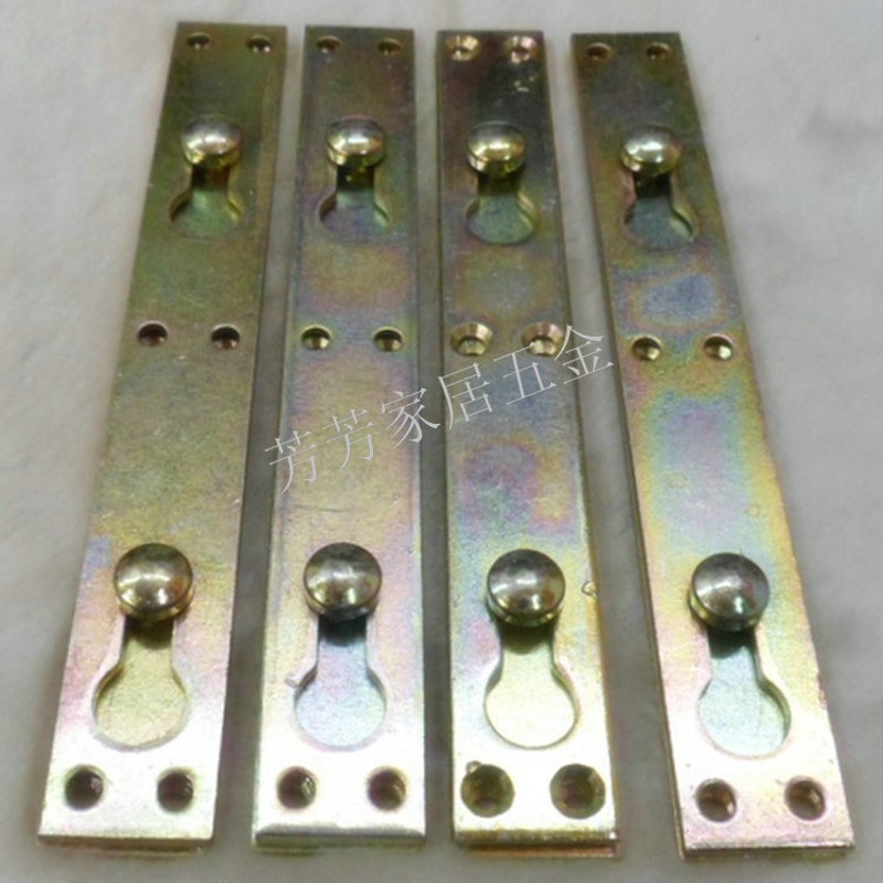 芳芳家居/特大8寸家具床挂件 家居床插 床铰链 床连接件 1套4对】