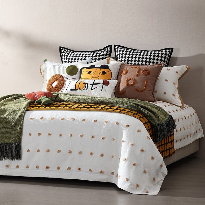 梦幻满屋儿童十三件套床u上用品大橘猫抱枕别墅售楼样板间软装