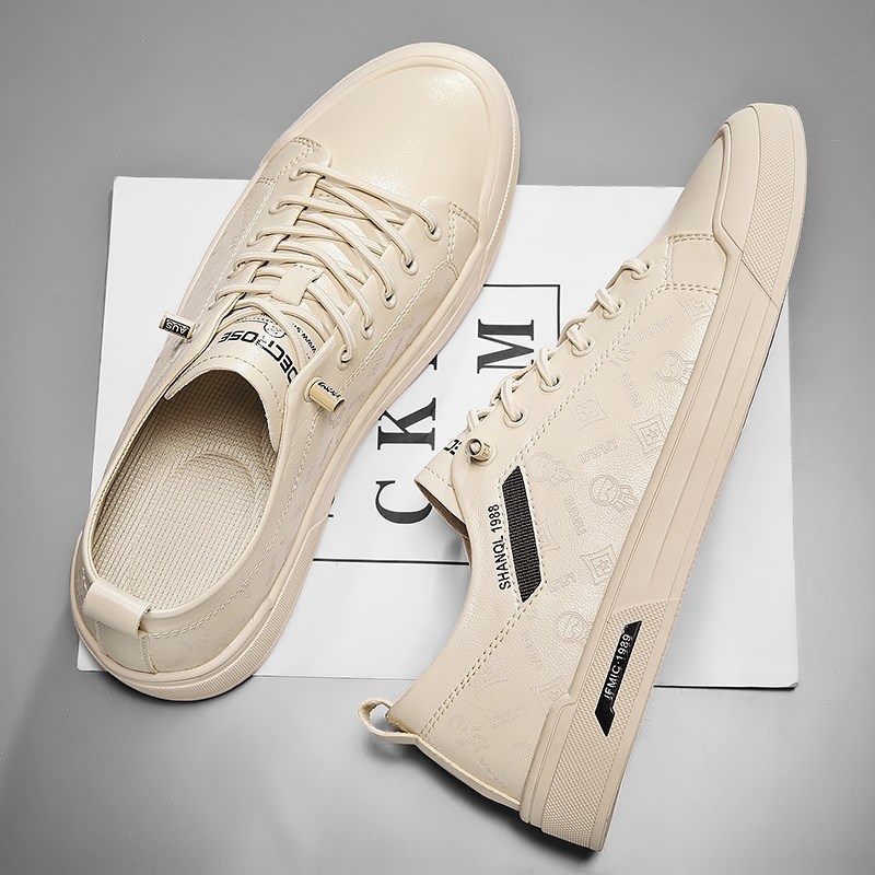 小白鞋男2025新款春季爆u款男士休闲板鞋子男款懒人一脚蹬潮流男