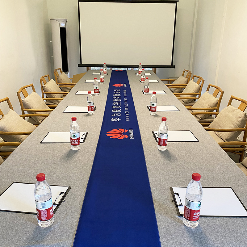 加厚款!会议室桌布办公室特宽y超大尺寸台布长方形定制公司logo