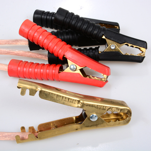 鉴安汽车电瓶线搭火线应急启动电源打火线过江龙救援搭火线铜夹子