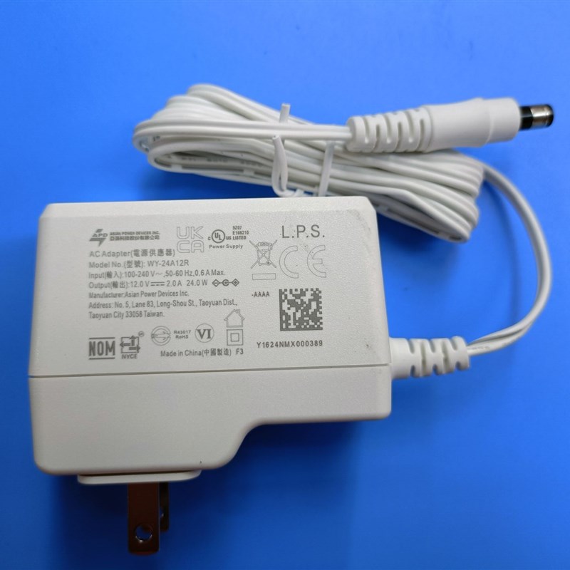 原装APD亚源12V2A电源适配器WY-24A12R充电器24W插头5.5*2.5MM