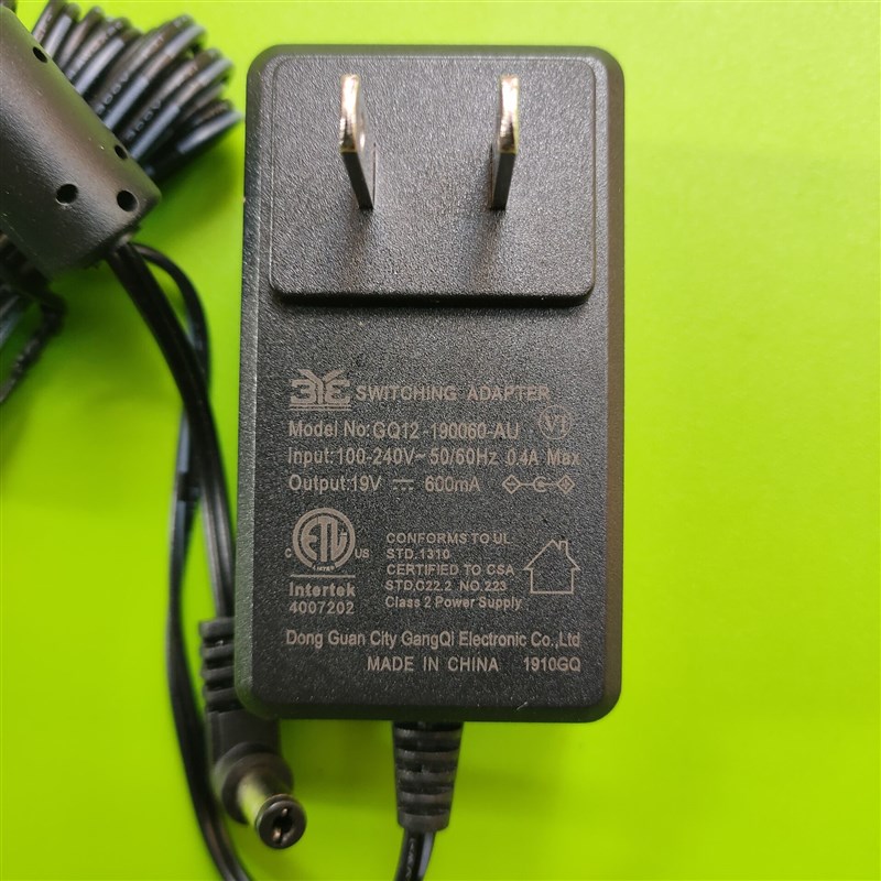 原装港奇19V600MA扫地机机器人电源适配器GQ12-190060-AU充电器