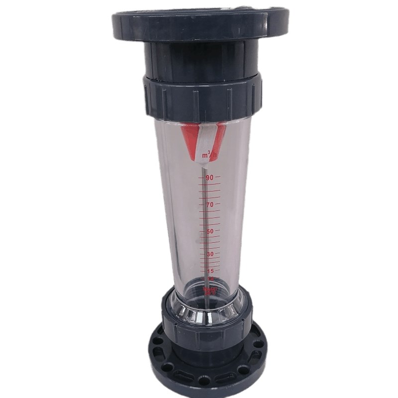 DN100/125/150/200法兰式管式塑料浮子流量计 液体水转子流量计