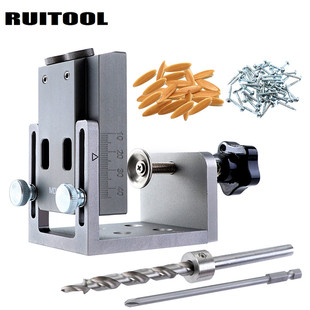 RUITOOL斜孔定位板材打眼钻孔定位器9mm木工打孔开孔DIY木工工具