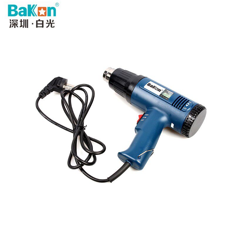 白光数显烤枪热风枪小型大功率工业级塑料焊枪热缩管用2000w贴膜