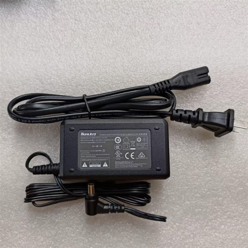 L弯头航嘉12V2A变压器HW-24-12AC8D电源供应器插头5.5*2.1MM