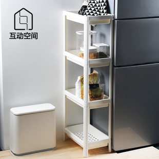 多层置物架卫生间浴室厕所落地塑料收纳架可移动置地式洗手间架子