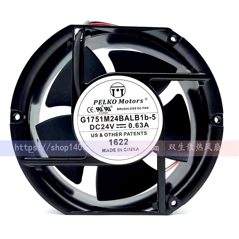 原装PELKO G1751M24BALB1b-5 24V 0.63A 17CM 变频器散热风扇1725