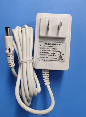 秦怡凯手持吸尘器电源适配器30V600MA充电器YLS0241A-T300060