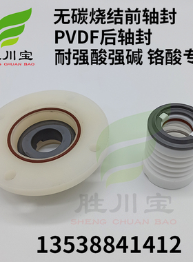 自吸耐酸碱泵浦大头泵PVDF铁氟龙前后轴封无碳烧结前轴封SSIC铬酸