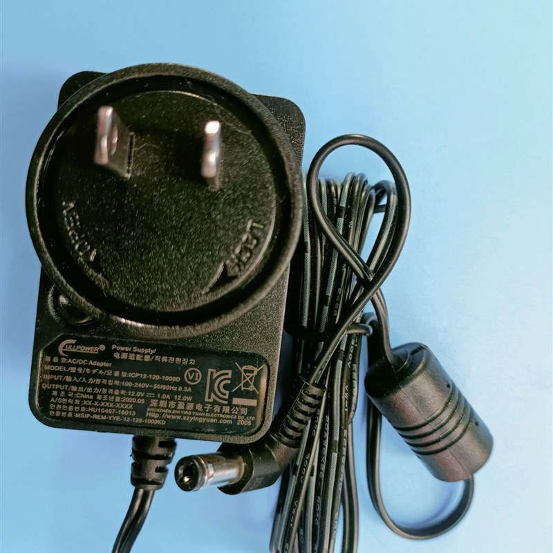 L弯头深圳盈源12V1A电源适配器ICP12-120-1000D电源供应器12W