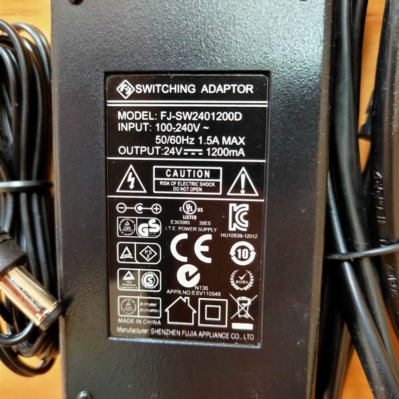 循环电风扇 净水器 监控MikroTik 24V1.2A电源适配器DC24V1200mA