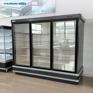 三野厂家供应豪华拉门柜玻璃门展示柜生鲜冷藏冷冻拉门柜体热销中