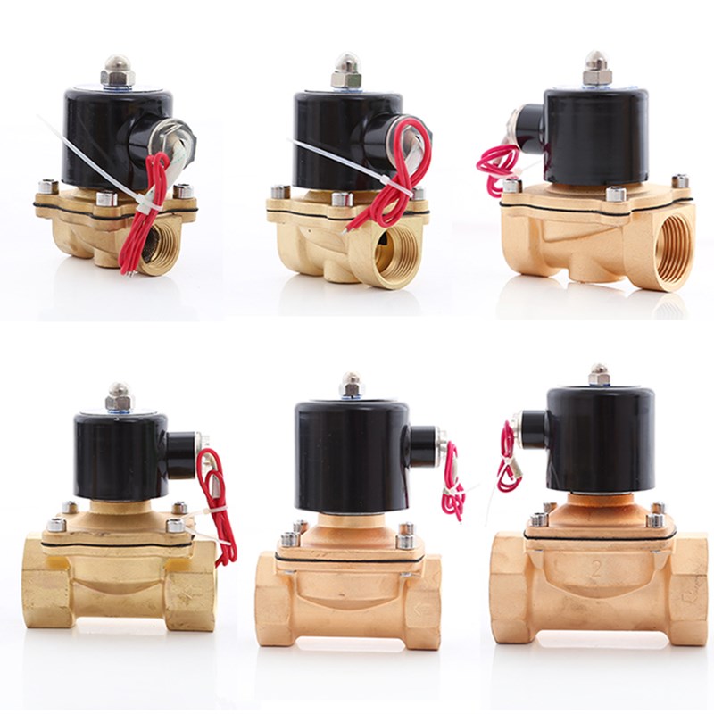 纯铜常闭电磁阀 水阀AC220V DC24V 12V2分4分6分1寸现货
