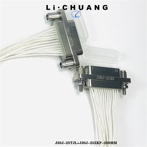 J30J矩形连接器J30J-25TJL-30CM  J30J-25ZKP 线长30CM 25芯