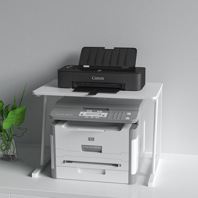 打印机置物架架子办公桌打印机架支架桌面办公室置放架放置柜双层