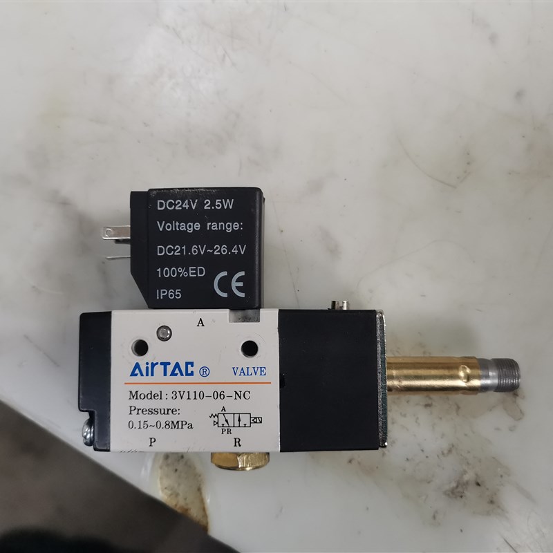 Airtac电磁阀3V110-06-NC 3V210-08-NC NO 3V110-06-NO  4A120-06