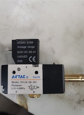 Airtac电磁阀3V110-06-NC 3V210-08-NC NO 3V110-06-NO  4A120-06