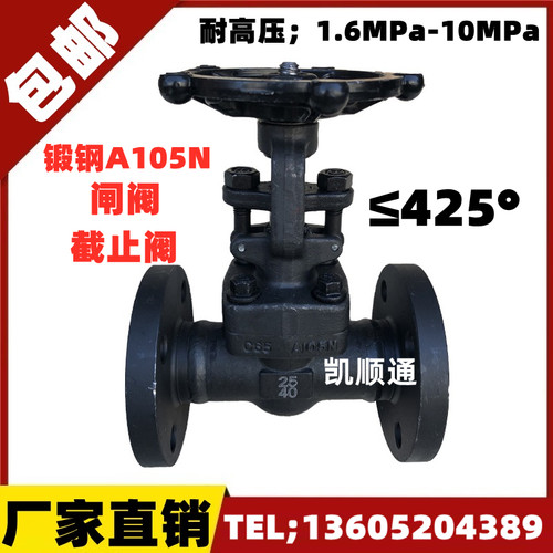 A105N Z/J41H-25C/40C/100C锻钢高压法兰截止阀闸阀DN15 20 25 50
