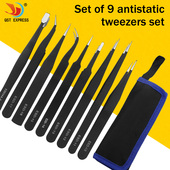 置 维修电子装 不锈钢ESD弯头直头镊子 燕窝挑毛嫁接睫毛专用镊子