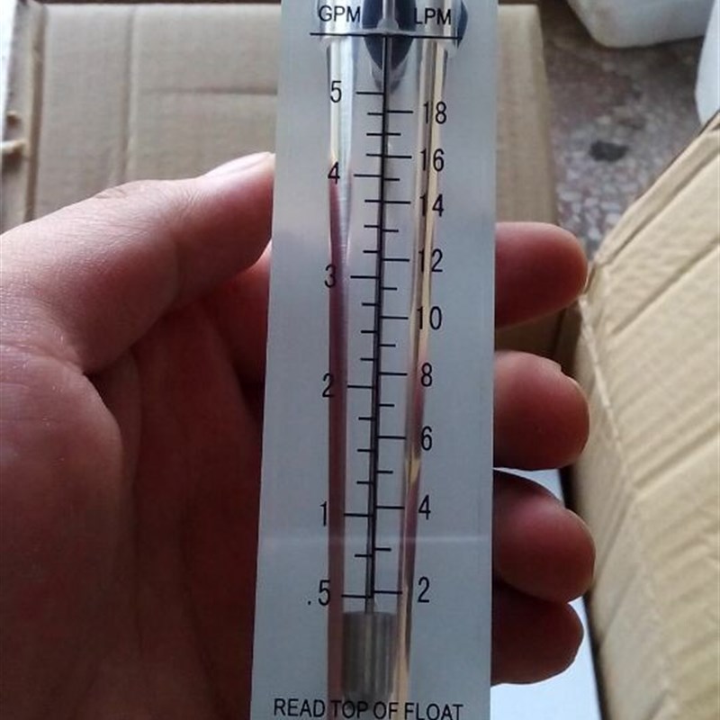 LZT-15T面板式浮子流量计0.5-5GPM 2-18LPM 0.3-3 0.2-2 0.1-1GPM