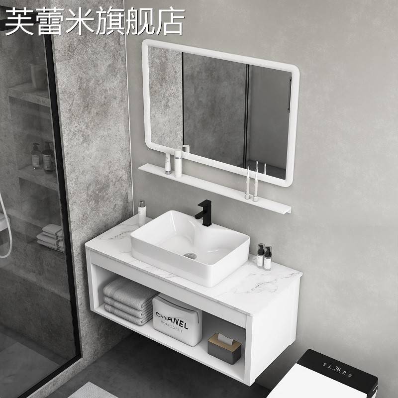 芙蕾米洗手盆陶瓷盆太空铝浴室柜台上盆超窄长化妆室洗漱台洗脸盆柜组合饰品摆件垫垫