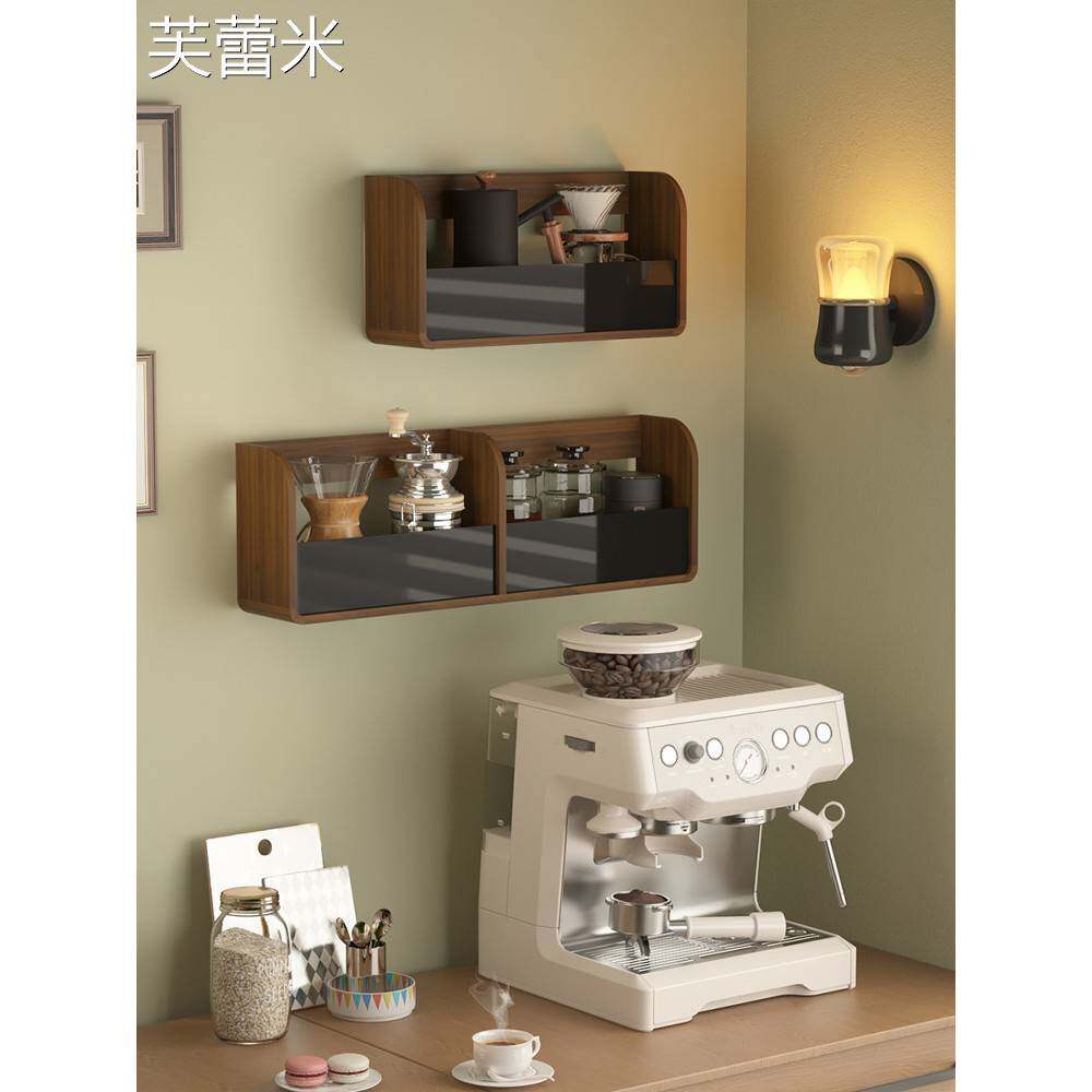 芙蕾米墙上置物架壁挂式厨房多功能墙上收纳神器架子墙壁水杯悬空收纳架床笠拉车