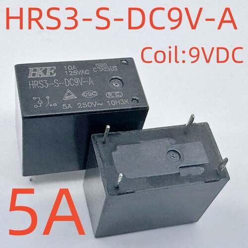 全新原装 4脚 5A 继电器 HRS3-S-DC9V-A HRS3H-S-DC24V-A 32F-1A