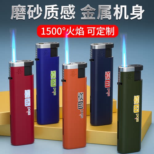 肤感橡皮漆2025年新款金属防风打火机加厚充气耐用正品批发定制