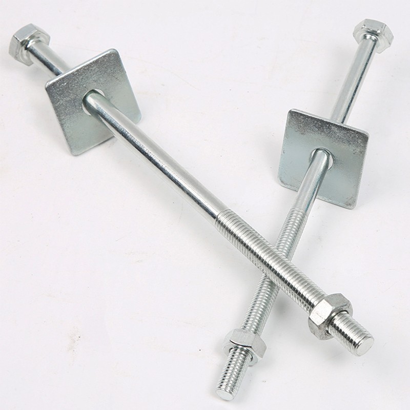 镀锌加长外六角半牙螺杆螺丝螺母套装螺栓穿墙超长六角M4M5M6