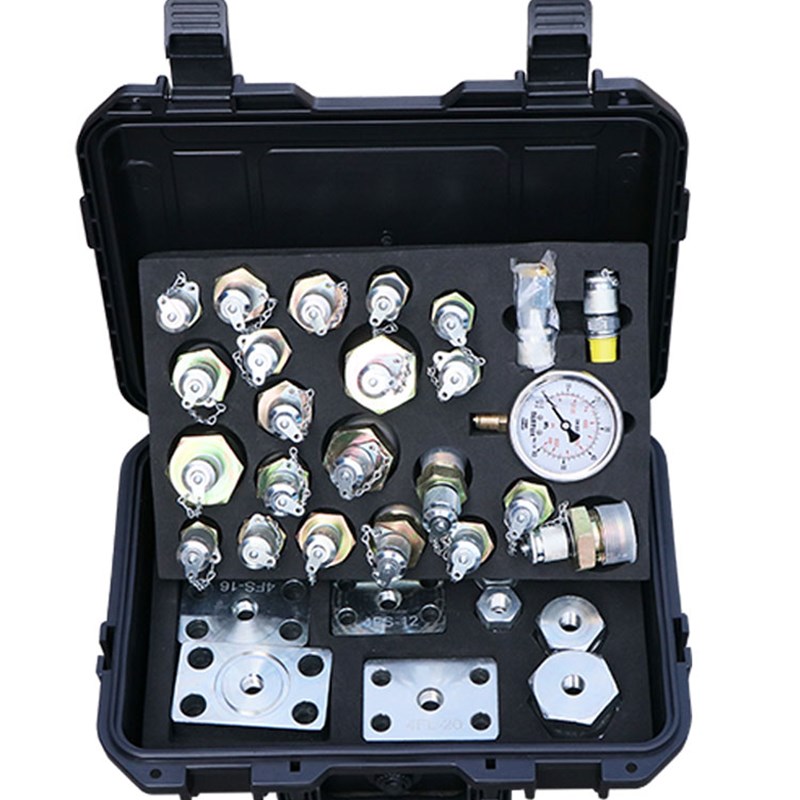 挖掘机测液压套件 全套带孔堵头 先导压力油管接头 液压油管堵头