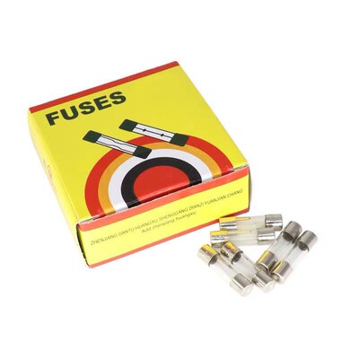 F10Al250v保险丝10A 250V 5*20mm 插排接线排鱼缸常用保险管100只